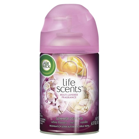 Easy-Off 6.17 oz AirWick Summer Delight Life Scents Refill, Clear 1537622